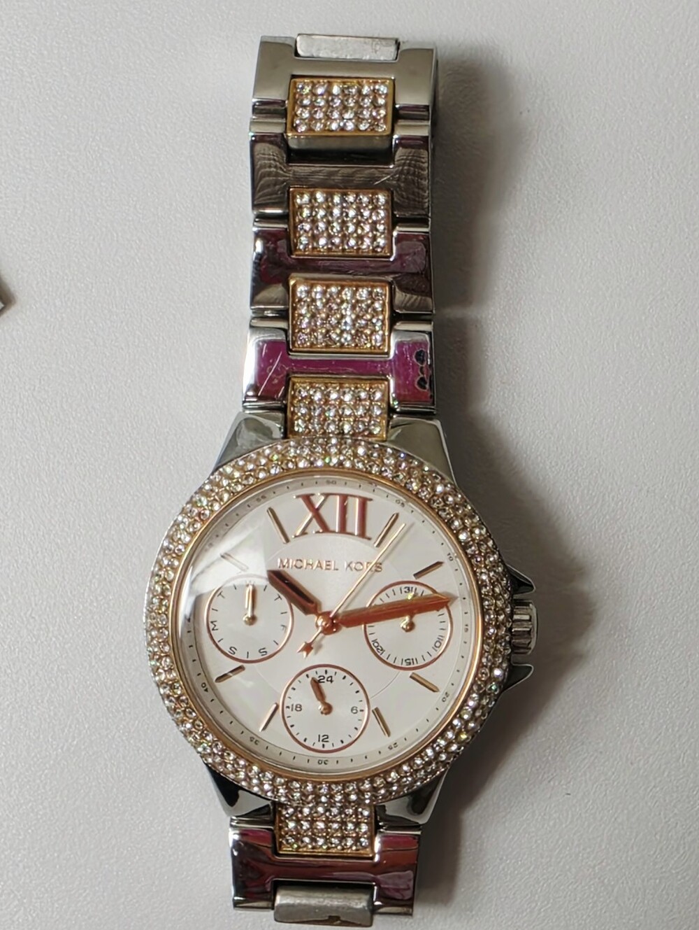 Michael Kors Camille Multifunction Two-Tone Stainless Steel Watch - Picture 3 of 8